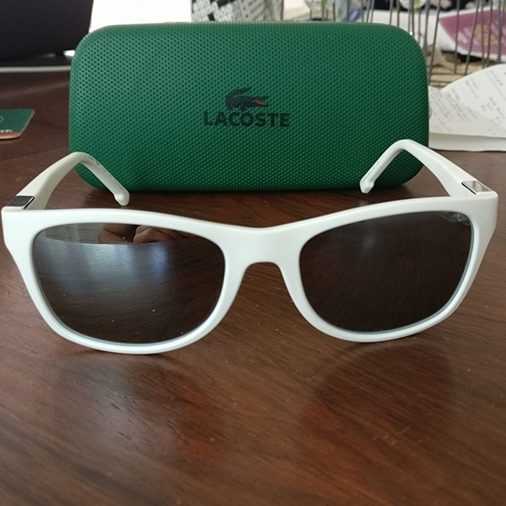 LaCoste Sunglasses Mens White